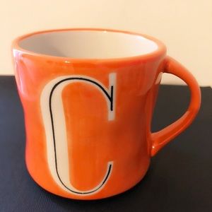 Anthropologie Monogram Letter C Mug